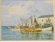 HSC marine table George Lhermitte Trawlers Fishmonger Brittany twentieth