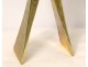 Brutalist gilt bronze candlestick picnic 1960s 20th century