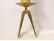 Brutalist gilt bronze candlestick picnic 1960s 20th century