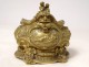 Louis XV rococo inkwell box gilded bronze women angels Allegory XVIIIth