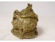 Louis XV rococo inkwell box gilded bronze women angels Allegory XVIIIth