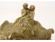 Louis XV rococo inkwell box gilded bronze women angels Allegory XVIIIth