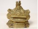 Louis XV rococo inkwell box gilded bronze women angels Allegory XVIIIth