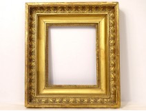 Gilded stucco wood frame palmettes 1st Empire 19th century