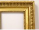 Gilded stucco wood frame palmettes 1st Empire 19th century