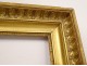 Gilded stucco wood frame palmettes 1st Empire 19th century