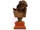 Bronze sculpture bust Christ Clésinger founder F. Barbedienne 41cm XIXth