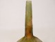 Glass paste soliflore vase Emile Gallé oak leaves acorns Art Nouveau 19th