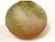 Glass paste soliflore vase Emile Gallé oak leaves acorns Art Nouveau 19th