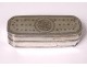 Snuff box solid silver Coq Paris flowers 57gr late eighteenth nineteenth