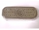 Snuff box solid silver Coq Paris flowers 57gr late eighteenth nineteenth