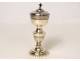 Ciborium of sick travel chrismatory solid silver foreign nineteenth century