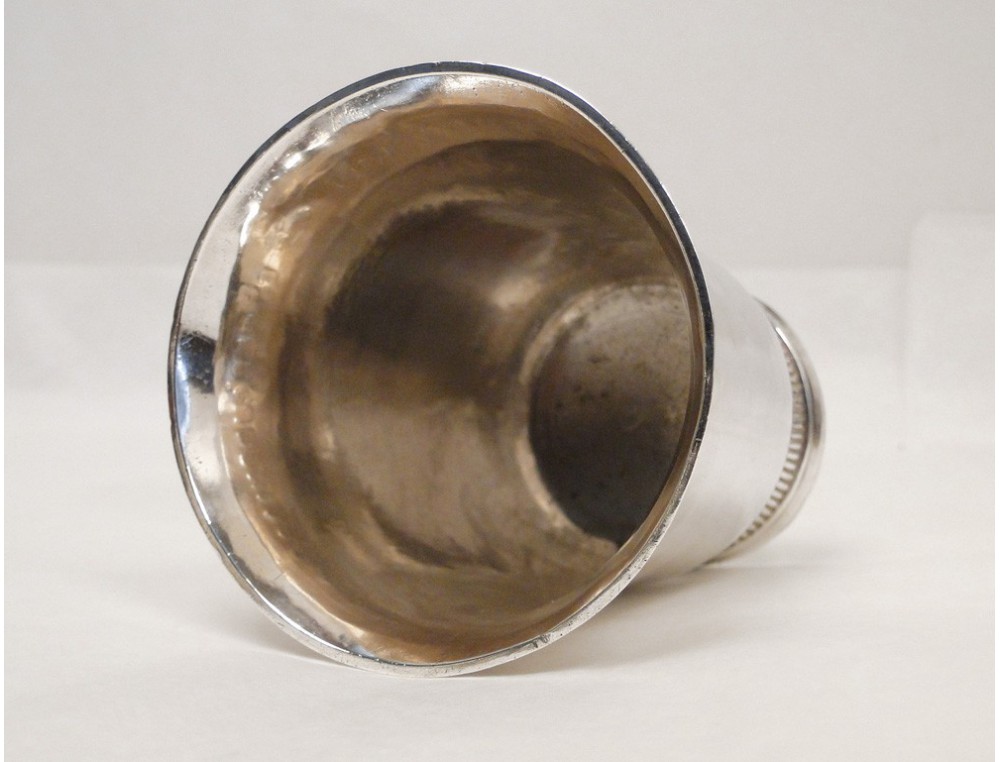 Timbale En Argent 18ème Siècle – Travail Français – Fermiers Généraux – Pièce D'Antiquité