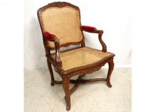 Regency cane armchair carved beech shell foliage eighteenth century