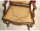 Regency cane armchair carved beech shell foliage eighteenth century