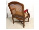 Regency cane armchair carved beech shell foliage eighteenth century