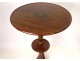 Small mahogany side table in 19th century marquetry