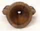 Funnel planter plow carved wood birds Quercy Queyras eighteenth century