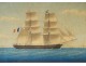 Gouache ex-voto Ship boat Le Constant Capitaine Gandolphe Africa 1853