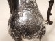 German solid silver jug Storck Sinsheimer Hanau 19th century characters