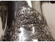 German solid silver jug Storck Sinsheimer Hanau 19th century characters