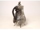 German solid silver jug Storck Sinsheimer Hanau 19th century characters