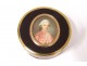Round solid gold box miniatures portrait gentlemen aristocrats eighteenth