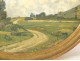 HST oval painting Robert Blot landscape countryside trees Normandy twentieth century