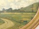 HST oval painting Robert Blot landscape countryside trees Normandy twentieth century