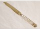 6 dessert knives silver vermeil Vieillard Paris mother of pearl nineteenth monogram