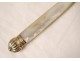 6 dessert knives silver vermeil Vieillard Paris mother of pearl nineteenth monogram