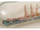 Lot 3 model boats bottle diorama tugboat Popular Art XIXth