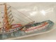 Lot 3 model boats bottle diorama tugboat Popular Art XIXth