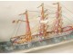 Lot 3 model boats bottle diorama tugboat Popular Art XIXth