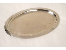 Solid silver oval communion tray Minerva 144gr XIXth century