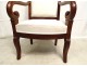 Child&#39;s small armchair Restoration mahogany winding XIXth century