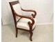 Child&#39;s small armchair Restoration mahogany winding XIXth century