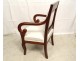 Child&#39;s small armchair Restoration mahogany winding XIXth century