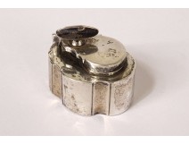 Small miniature inkwell silver writing desk Farmers General XVIIIth