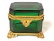 Colorful crystal box golden brass Susse Frères Place Bourse Paris XIXth