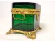 Colorful crystal box golden brass Susse Frères Place Bourse Paris XIXth