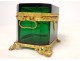 Colorful crystal box golden brass Susse Frères Place Bourse Paris XIXth