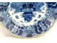 Delft earthenware dish claw feathers peacock white-blue eighteenth century