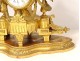 Gilt bronze clock Allegory Arts Music Book Napoleon III XIXth century
