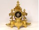 Gilt bronze clock Allegory Arts Music Book Napoleon III XIXth century