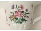 Small ewer helmet Hanap porcelain Compagnie des Indes flowers eighteenth