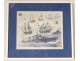 Gouache Albert Sébille boats three-masted ship marine Tiger twentieth century