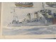 Gouache Albert Sébille boats three-masted ship marine Tiger twentieth century