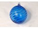 XIXth century antique Christmas decorative ball in blown glass