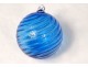 XIXth century antique Christmas decorative ball in blown glass